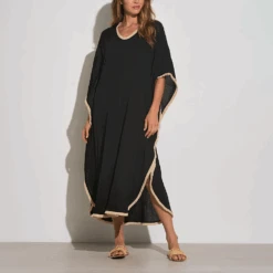 ELAN Kaftan Fray Edge