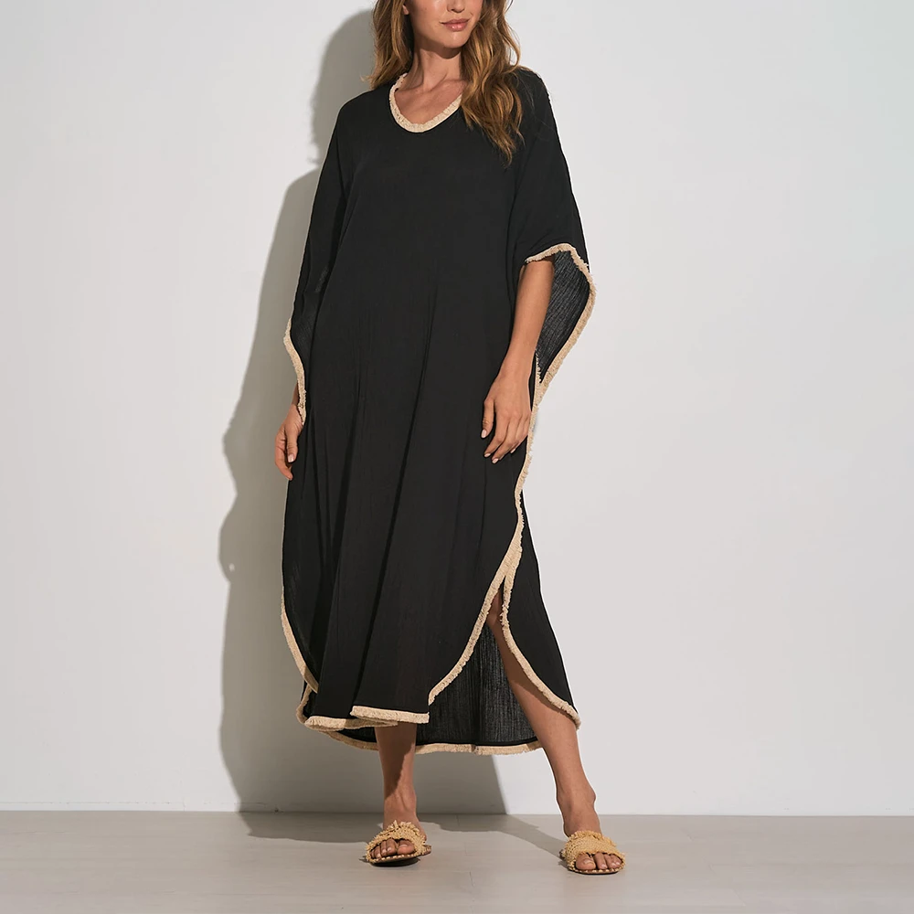 ELAN Kaftan Fray Edge 3 ELAN Kaftan Fray Edge