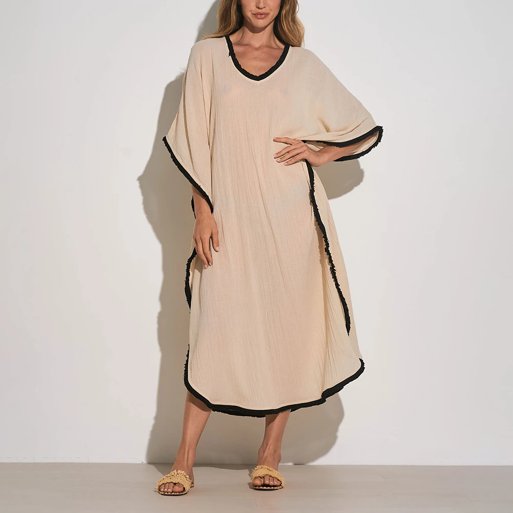 ELAN Kaftan Fray Edge 5 ELAN Kaftan Fray Edge - Image 3