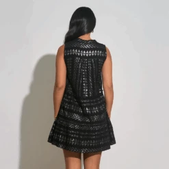 ELAN Maura Mini Dress Black -Fashion Lingerie Store ElanMauraMiniDressCNL5665Black 1