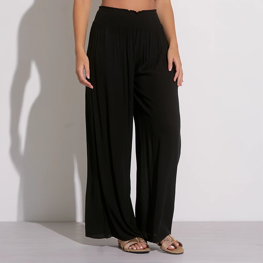 ELAN Smock Waist Wide Leg Pants 3 ELAN Smock Waist Wide Leg Pants