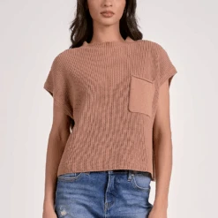ELAN Sweater Top Mauve