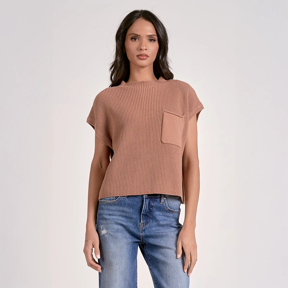 ELAN Sweater Top Mauve 5 ELAN Sweater Top Mauve - Image 3