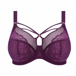 ELOMI Brianna Underwire Plunge Bra Blackberry -Fashion Lingerie Store ElomiBriannaPlungeBraEL8080Blackberryp