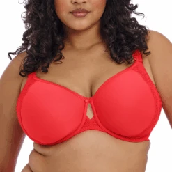 ELOMI Charley Underwire Molded Spacer Bra Salsa