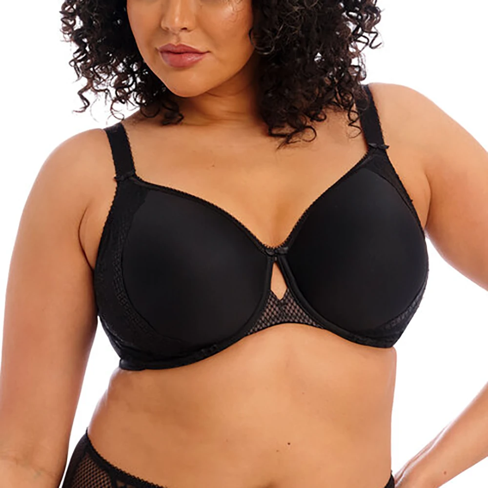 ELOMI Charley Underwire Molded Spacer Bra Black 3 ELOMI Charley Underwire Molded Spacer Bra Black