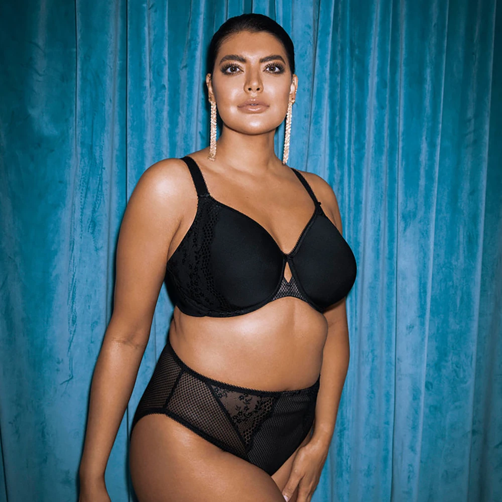 ELOMI Charley Underwire Molded Spacer Bra Black 6 ELOMI Charley Underwire Molded Spacer Bra Black - Image 4