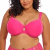 ELOMI Charley Underwire Molded Spacer Bra Pink -Fashion Lingerie Store ElomiCharleyUnderwireMoldedSpacerBraEL4383Pink 1