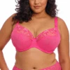 ELOMI Charley Underwire Plunge Bra Pink -Fashion Lingerie Store ElomiCharleyUnderwirePlungeBraEL4380Pink 1