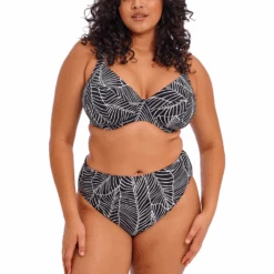 Kata Beach Black Mid Rise Bikini Brief -Fashion Lingerie Store ElomiKataBeachBlackMidRiseBikiniBriefES801772F