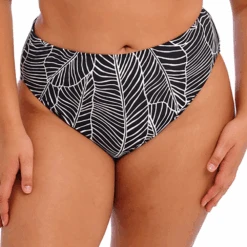 Kata Beach Black Mid Rise Bikini Brief