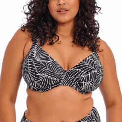 Kata Beach Black UW Plunge Bikini Top