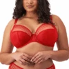 ELOMI Matilda Underwire Plunge Bra Haute Red 2 ELOMI Matilda Underwire Plunge Bra Haute Red -Fashion Lingerie Store ElomiMatildaUnderwirePlungeBraEL8900HauteRed1