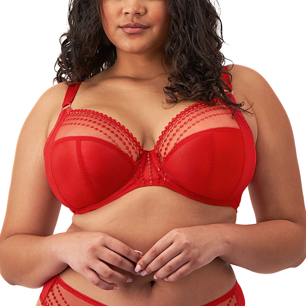 ELOMI Matilda Underwire Plunge Bra Haute Red 3 ELOMI Matilda Underwire Plunge Bra Haute Red