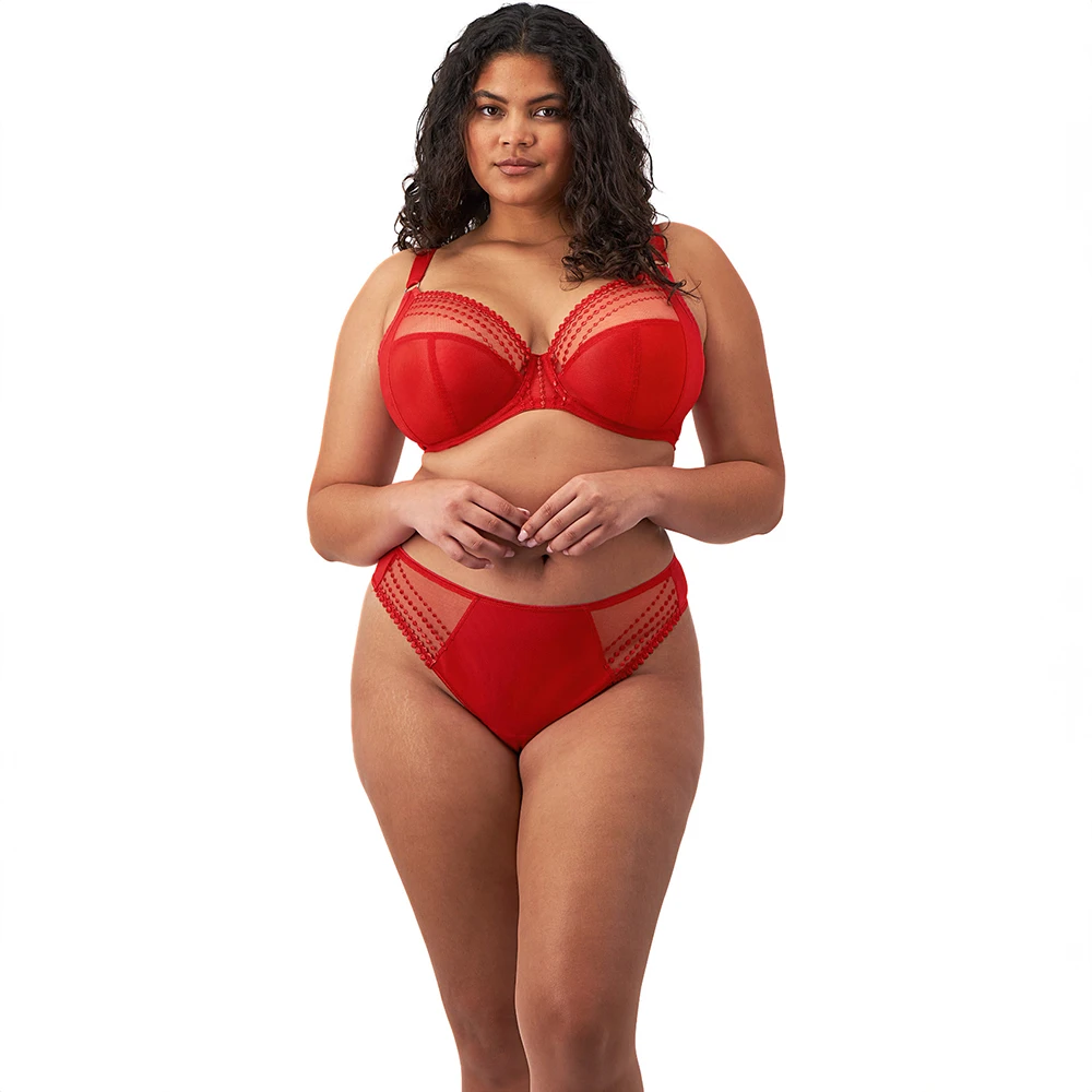 ELOMI Matilda Underwire Plunge Bra Haute Red 5 ELOMI Matilda Underwire Plunge Bra Haute Red - Image 3