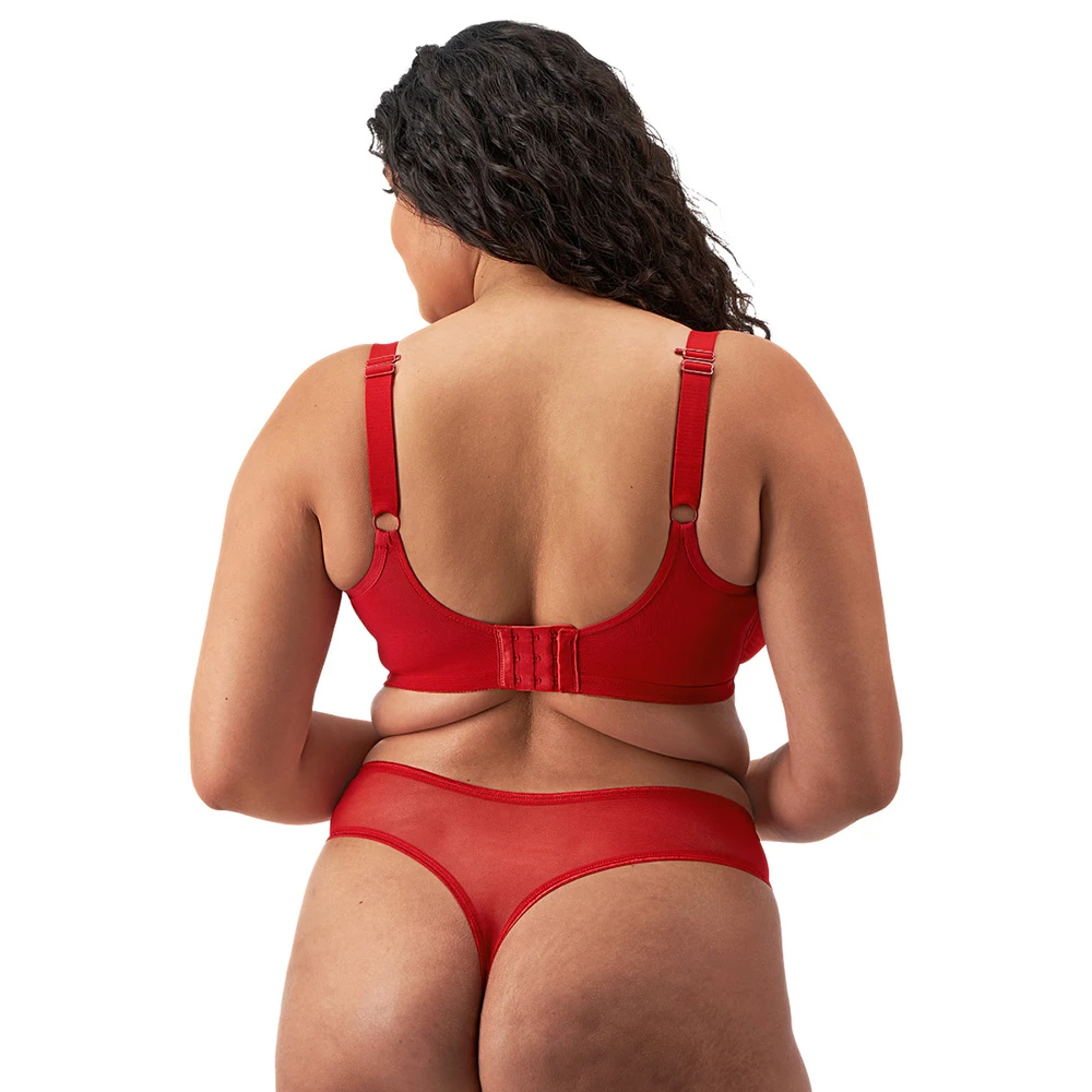 ELOMI Matilda Underwire Plunge Bra Haute Red 4 ELOMI Matilda Underwire Plunge Bra Haute Red - Image 2