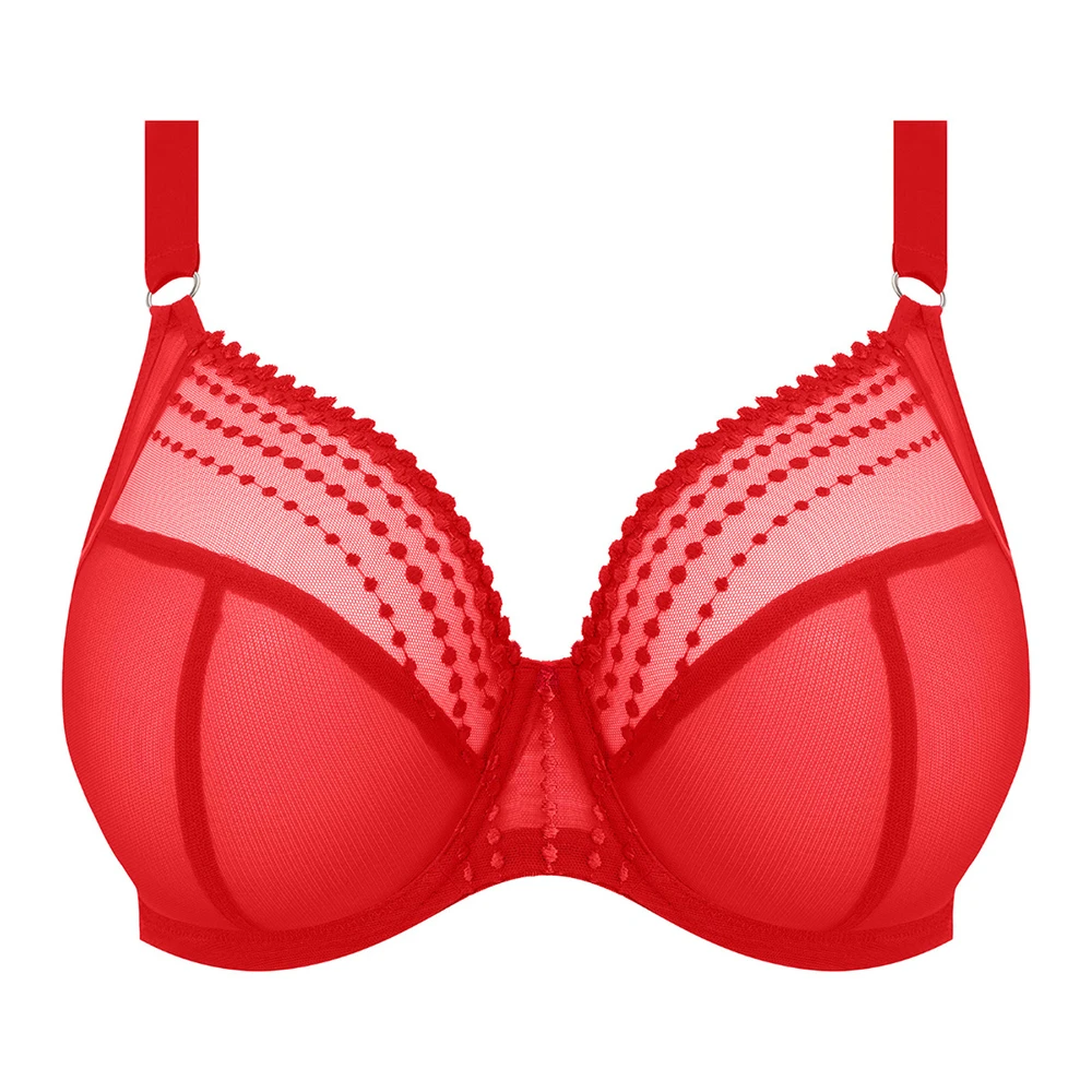 ELOMI Matilda Underwire Plunge Bra Haute Red 6 ELOMI Matilda Underwire Plunge Bra Haute Red - Image 4