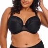 ELOMI Nerina Plunge Bra - Stretch Black 1 ELOMI Nerina Plunge Bra - Stretch Black -Fashion Lingerie Store ElomiNerinaBlackPlungeBra StretchEL302734Black 1