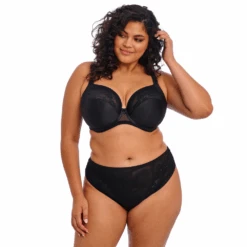 ELOMI Nerina Plunge Bra - Stretch Black 8 ELOMI Nerina Plunge Bra - Stretch Black -Fashion Lingerie Store ElomiNerinaBlackPlungeBra StretchEL302734Black 2