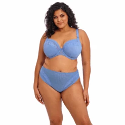 ELOMI Nerina Underwire Plunge Bra-Stretch Cornflower -Fashion Lingerie Store ElomiNerinaUnderwirePlungeBra StretchEL302734Cornflower 2