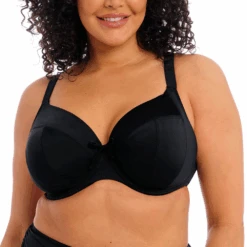 Plain Sailing Black Plunge Bikini