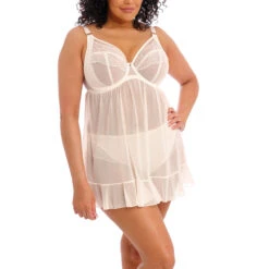 ELOMI Priya Underwire Babydoll Vanilla