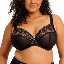 ELOMI Reja Underwire Plunge Bra Black