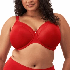 ELOMI Smooth Underwire Non Padded Bra Haute Red