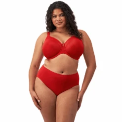 ELOMI Smooth Underwire Non Padded Bra Haute Red 8 ELOMI Smooth Underwire Non Padded Bra Haute Red -Fashion Lingerie Store ElomiSmoothUnderwireMoldedNonPaddedBraEL4301HauteRed 3