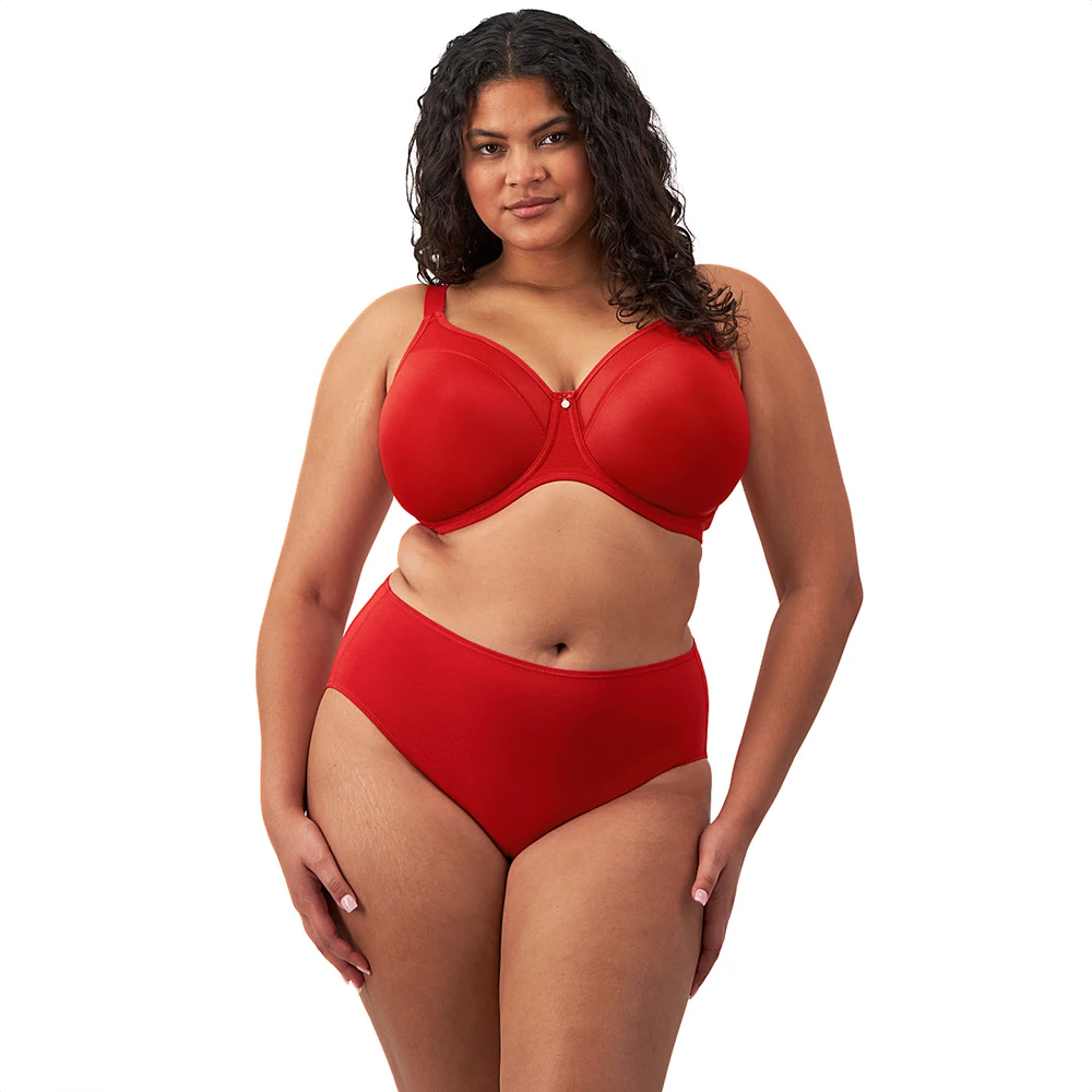 ELOMI Smooth Underwire Non Padded Bra Haute Red 5 ELOMI Smooth Underwire Non Padded Bra Haute Red - Image 3