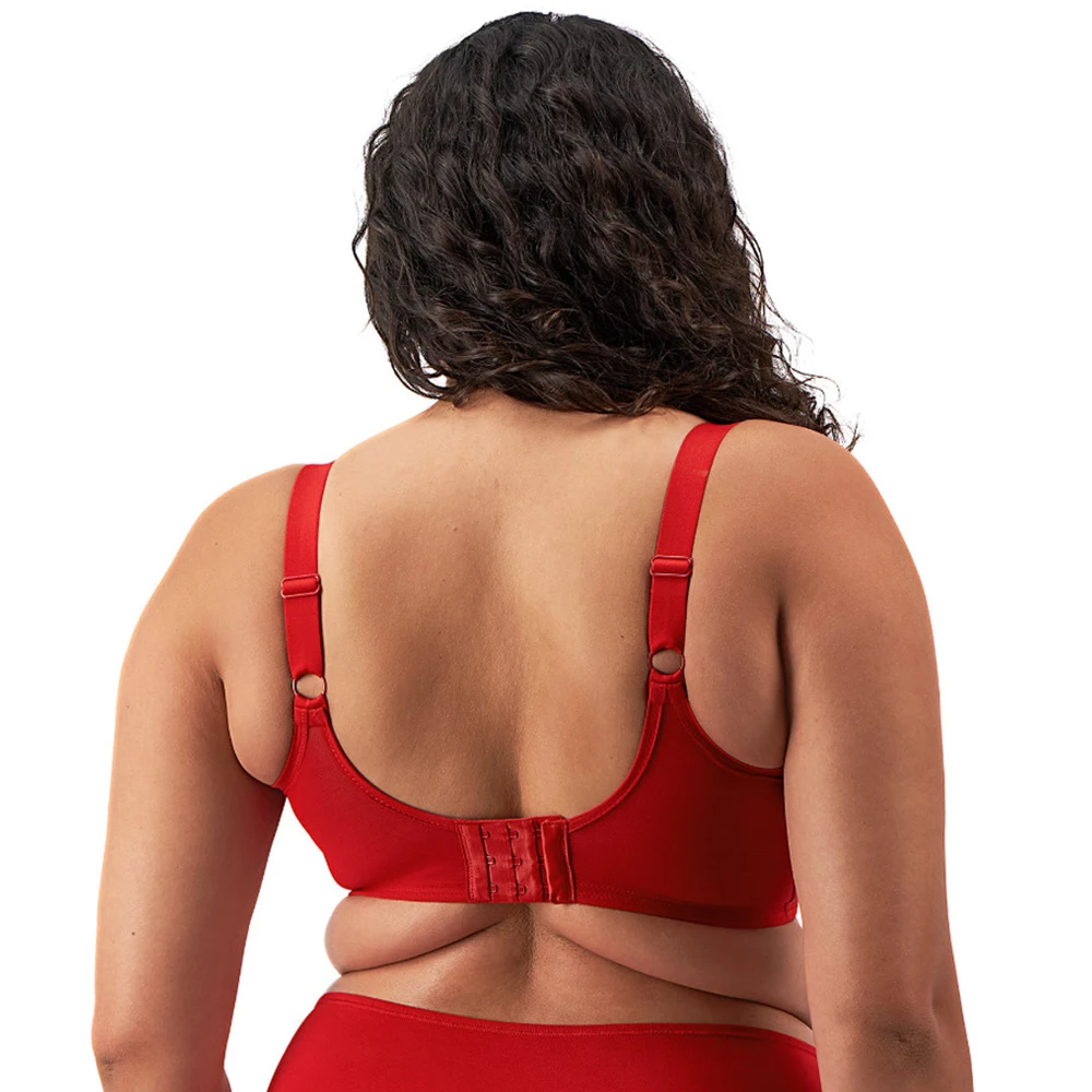 ELOMI Smooth Underwire Non Padded Bra Haute Red 4 ELOMI Smooth Underwire Non Padded Bra Haute Red - Image 2