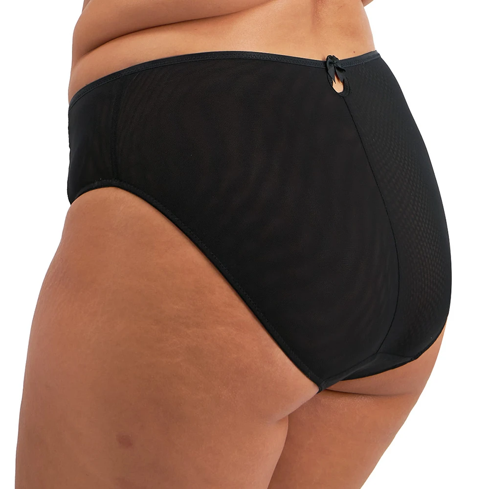 ELOMI Teagan High Leg Brief Black/Almond 4 ELOMI Teagan High Leg Brief Black/Almond - Image 2
