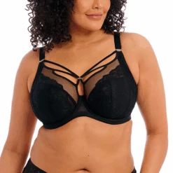 ELOMI Brianna Underwire Plunge Bra Black