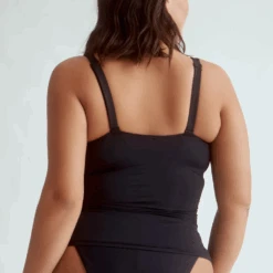 Black Wrap Tankini Top -Fashion Lingerie Store EverydaySundayBlackWrapTankiniTopESBEAW00967ABlack2