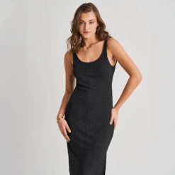 Open Back Cover-Up Dress -Fashion Lingerie Store EverydaySundayOpenBackCover UpDressESBEAW04303Black 5