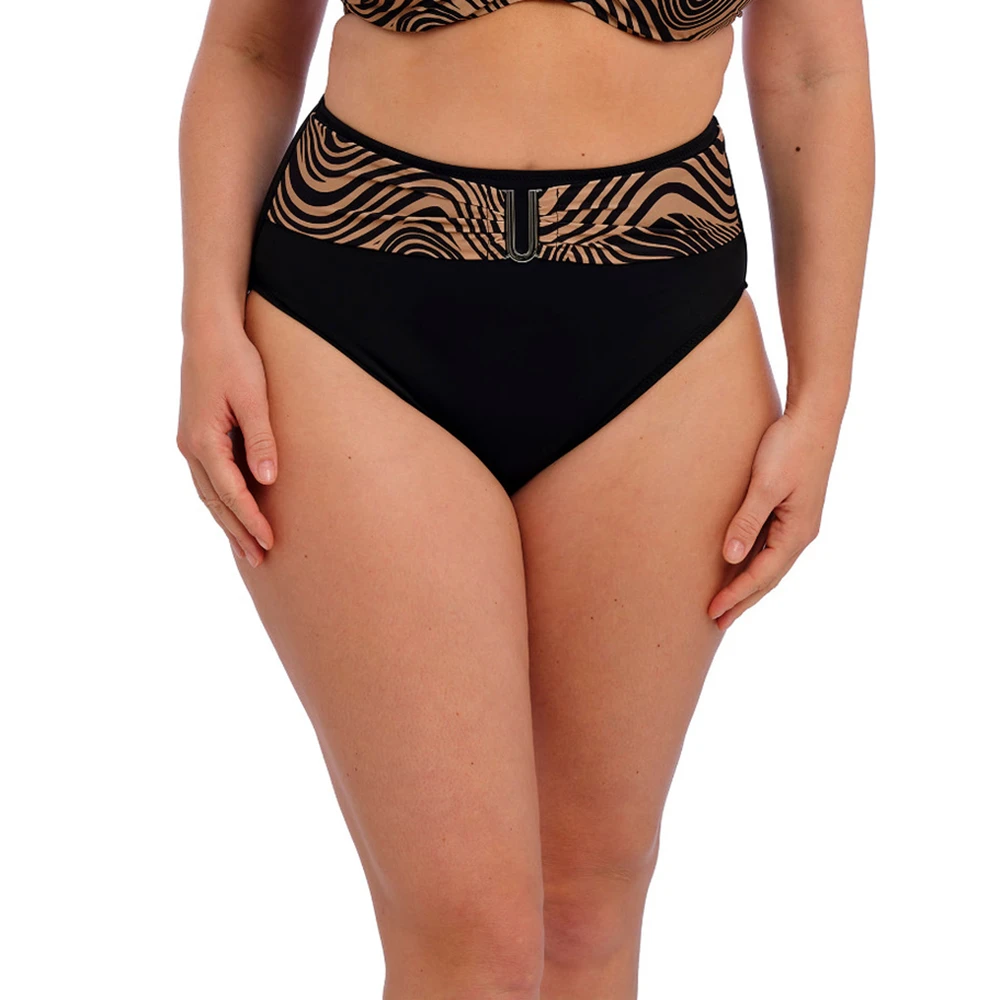 FANTASIE Pemba Island High Waist Bikini Brief Mocha 3 FANTASIE Pemba Island High Waist Bikini Brief Mocha