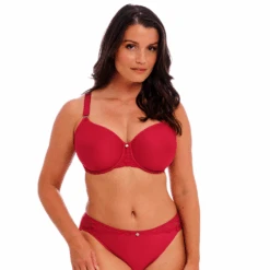 FANTASIE Reflect Underwire Molded Spacer Bra Red -Fashion Lingerie Store FantasieReflectUnderwireMoldedSpacerBraFL101810Red 3
