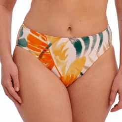 FANTASIE Maya Bay Mid Rise Bikini Brief Warm Sunset