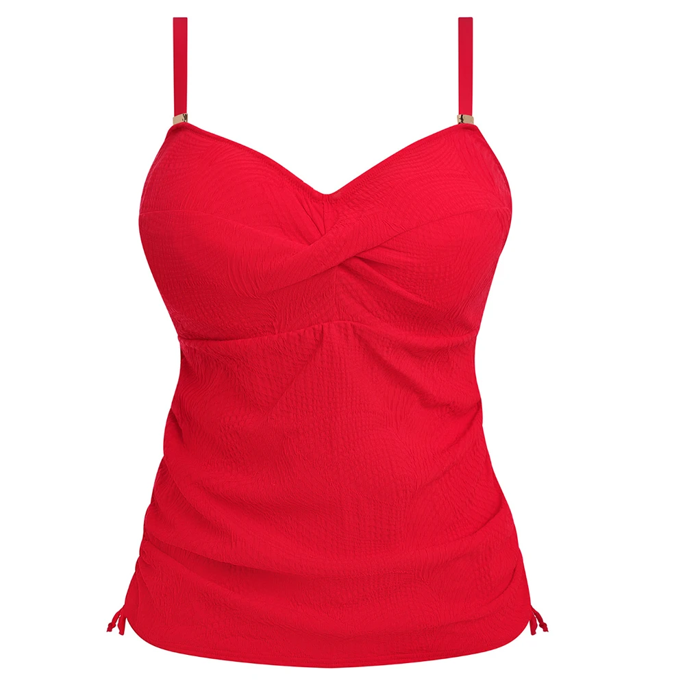 FANTASIE Ottawa Twist Front Tankini Top Radiant Red 7 FANTASIE Ottawa Twist Front Tankini Top Radiant Red - Image 5