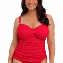 FANTASIE Ottawa Twist Front Tankini Top Radiant Red