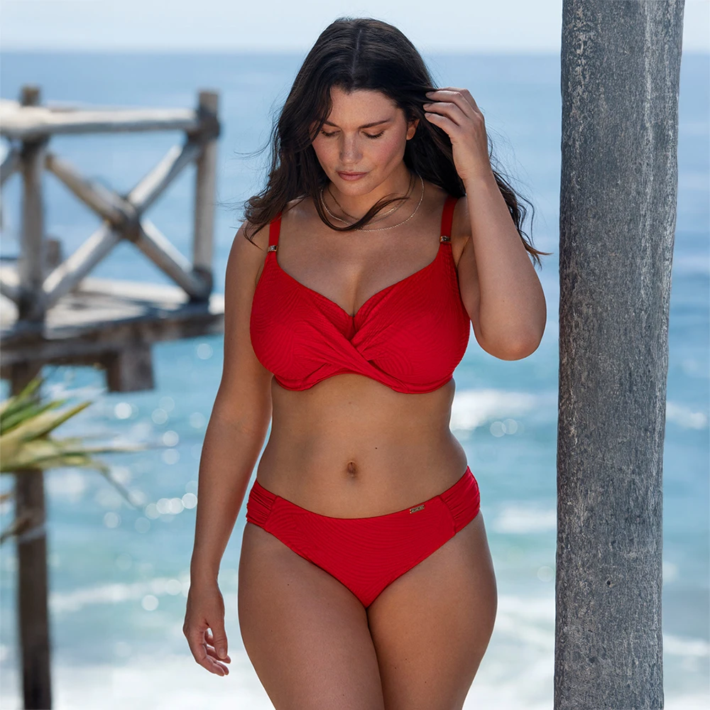 FANTASIE Ottawa Full Cup Bikini Top Radiant Red 7 FANTASIE Ottawa Full Cup Bikini Top Radiant Red - Image 5