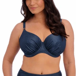 FANTASIE Paros Coast Underwire Gathered Full Cup Bikini Top Midnight Sparkle
