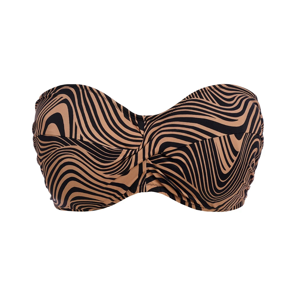 FANTASIE Pemba Island Underwire Twist Bandeau Bikini Top Mocha 7 FANTASIE Pemba Island Underwire Twist Bandeau Bikini Top Mocha - Image 5