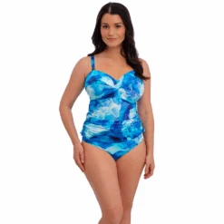 FANTASIE Saunton Sands Dazzling Blue Underwire Twist Front Tankini -Fashion Lingerie Store FantasieSwimSauntonSandsDazzlingBlueUnderwireTwistFrontTankiniFS506054 2