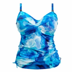 FANTASIE Saunton Sands Dazzling Blue Underwire Twist Front Tankini -Fashion Lingerie Store FantasieSwimSauntonSandsDazzlingBlueUnderwireTwistFrontTankiniFS506054 5