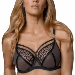 Alexa See-Thru Bra Black