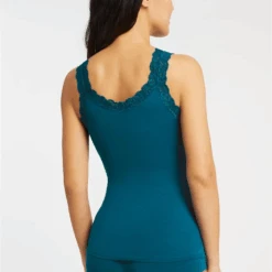 Iconic Cami With Shelf Bra -Fashion Lingerie Store Fleur tIconicCamiwithShelfBra610Peacock 4