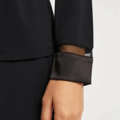 Tuxedo PJ Set Black -Fashion Lingerie Store Fleur tTuxedoPJSet6140Black 1