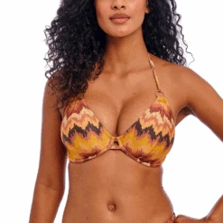 FREYA Arizona Wave Horizon Underwire Halter Bikini Top