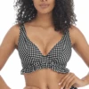 FREYA Check In High Apex Bikini Top Monochrome 1 FREYA Check In High Apex Bikini Top Monochrome -Fashion Lingerie Store FreyaSwimCheckInHighApexBikiniTopMonochromeAS201913f